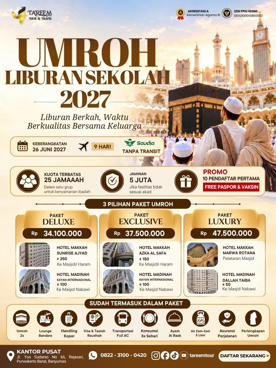 UMRAH LIBURAN SEKOLAH 2027